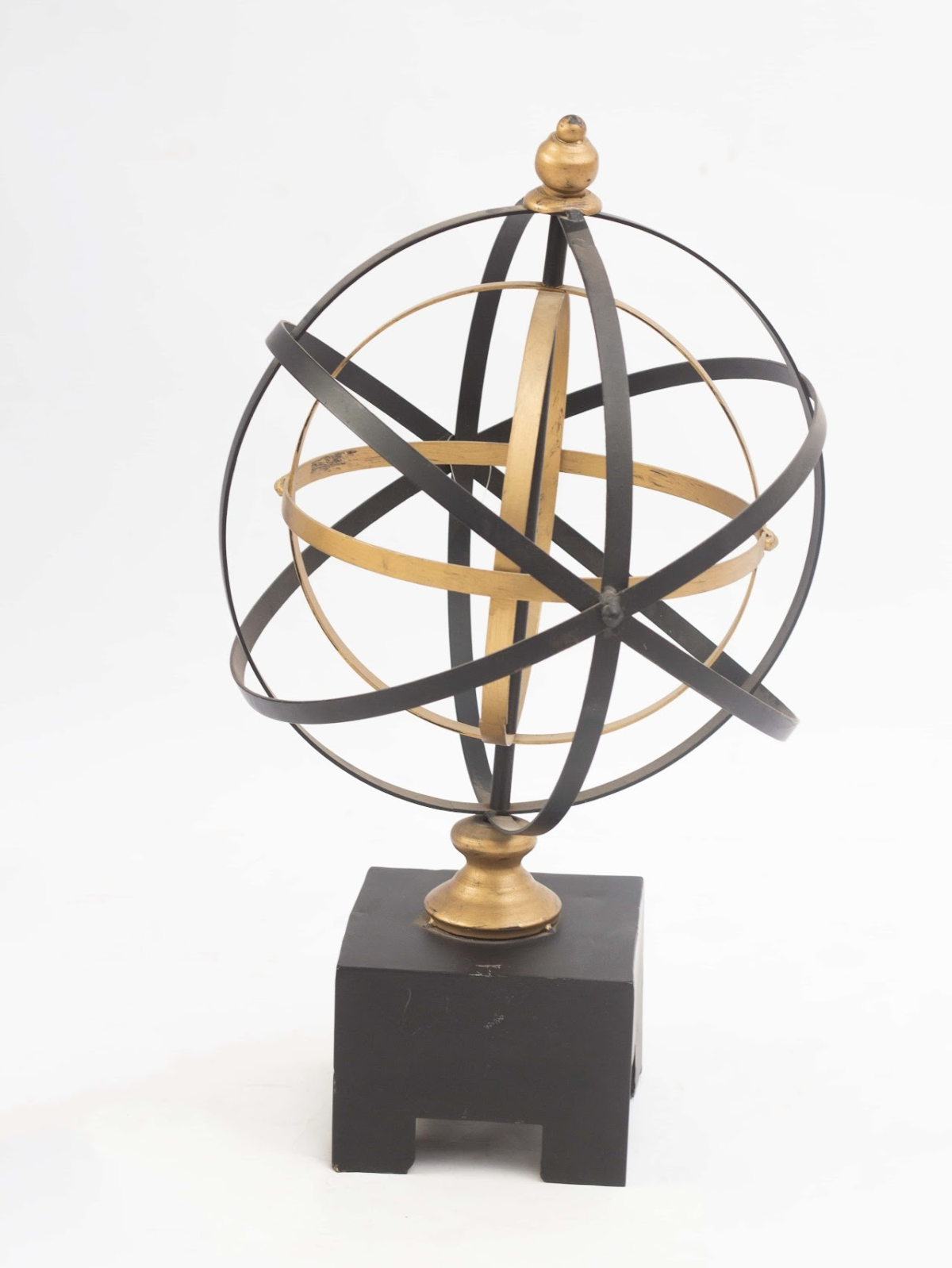 Spiral Metal Globe Sculpture Spiral Metal Globe Sculpture - Image 1