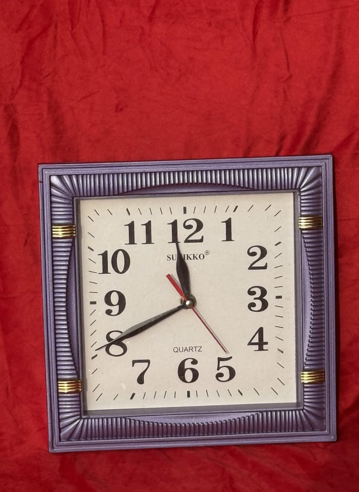 Sunikko Square Quartz Wall Clock 2 Sunikko Square Quartz Wall Clock - Image 1