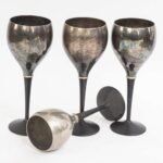 Tarnished wine goblet