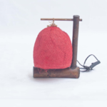 Threaded cocoon table lamp