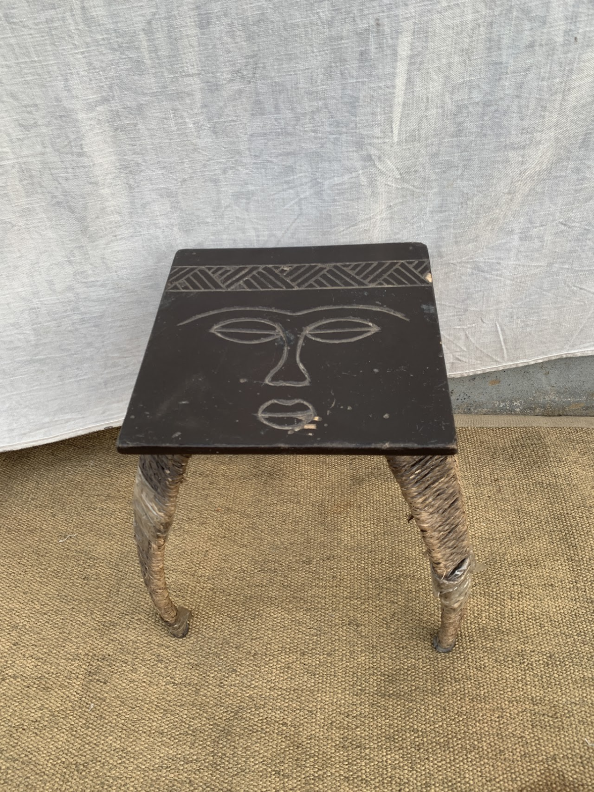 Tribal Carved Stool Tribal Carved Stool - Image 1