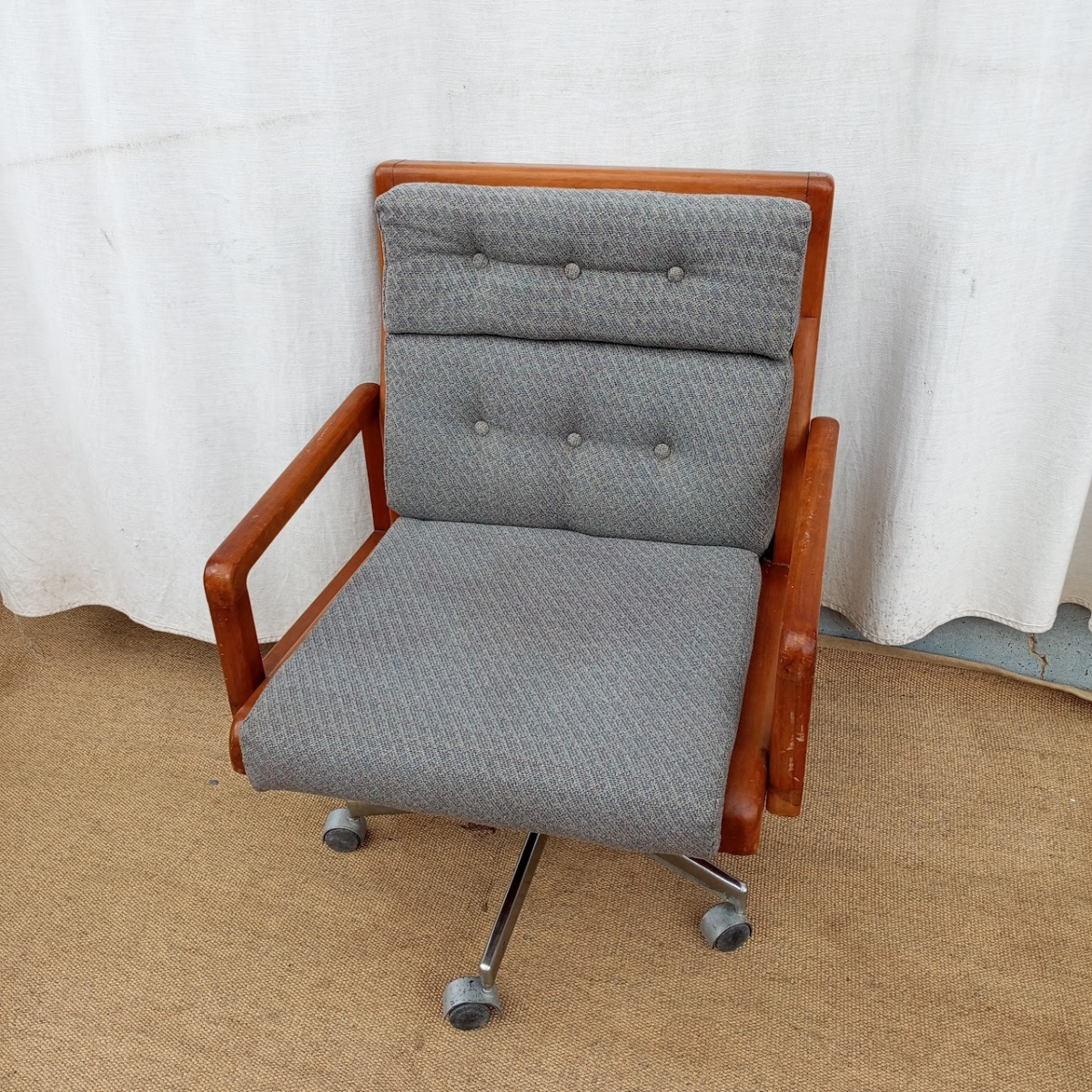 Upholstered Swivel Chair - Image 1