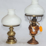 Victorian brass lamp