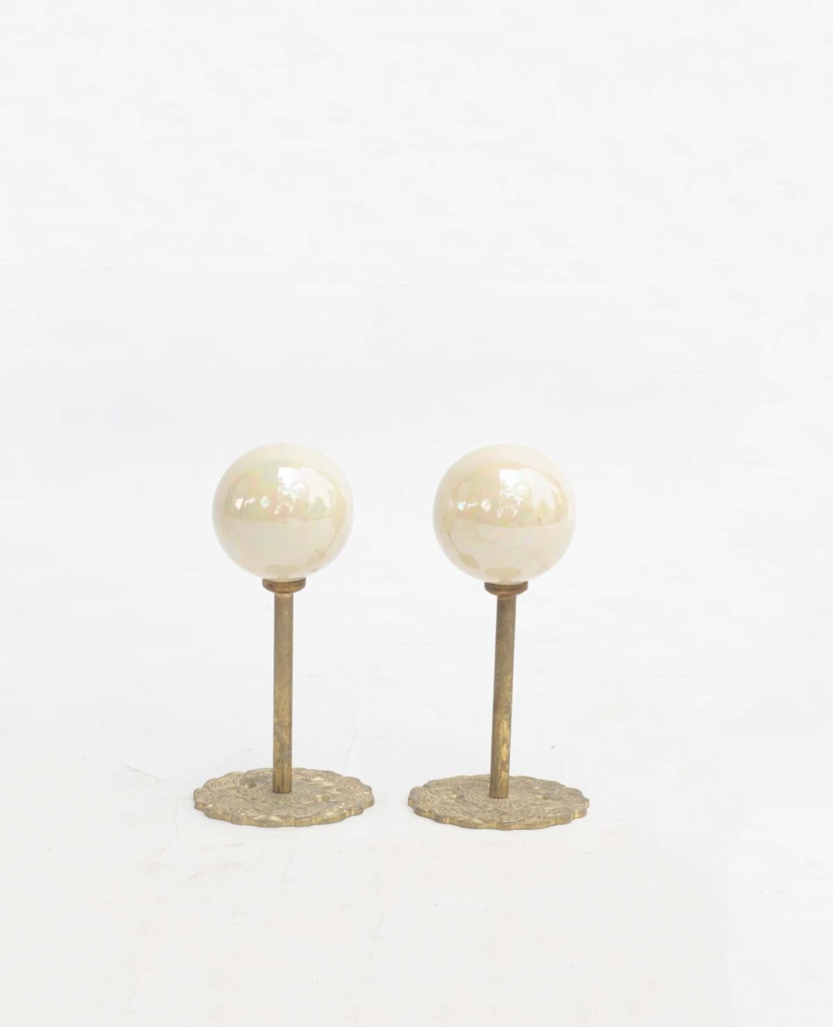 Vintage Glass Globe Ornaments Vintage Glass Globe Ornaments - Image 1