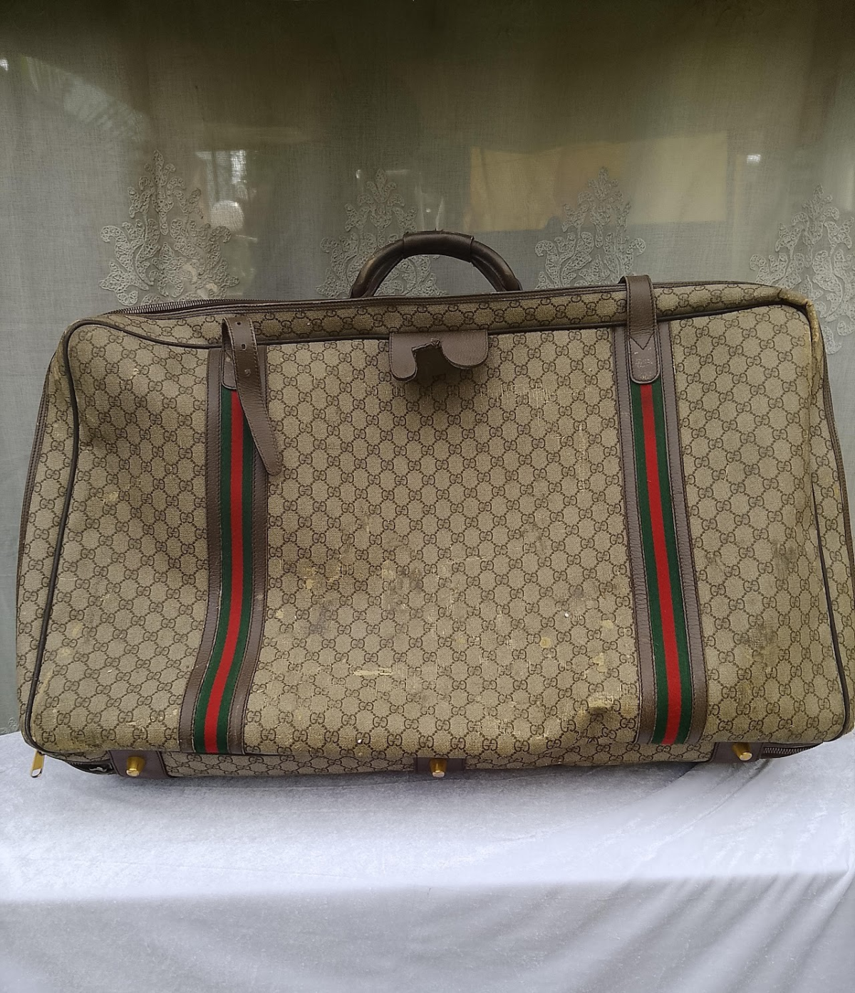 Vintage Gucci GG Supreme Large Suitcase Vintage Gucci GG Supreme Large Suitcase - Image 1