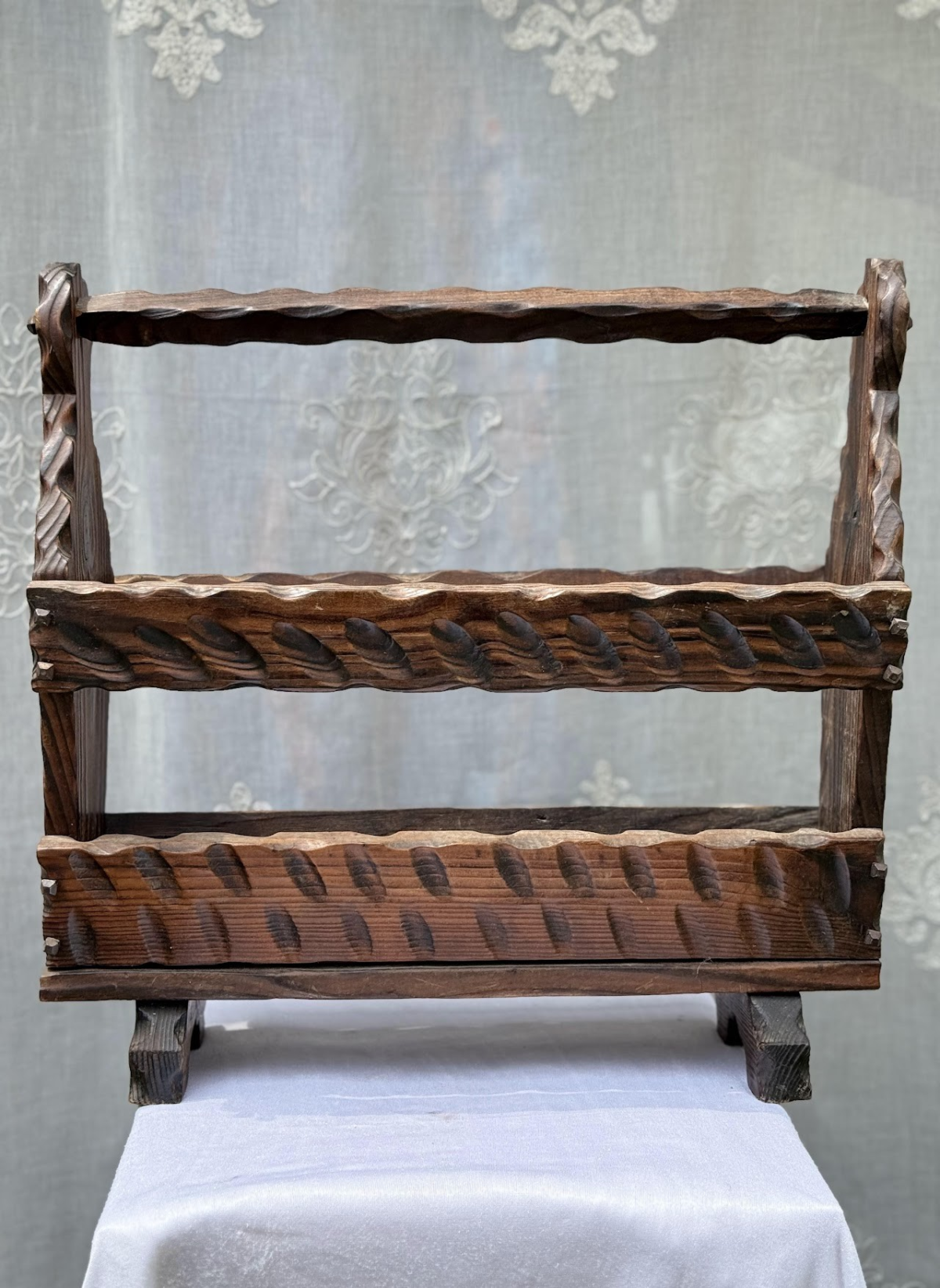 Vintage Hand-Carved Rack. Vintage Hand-Carved Rack - Image 1