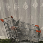 Vintage Metal Shopping Cart