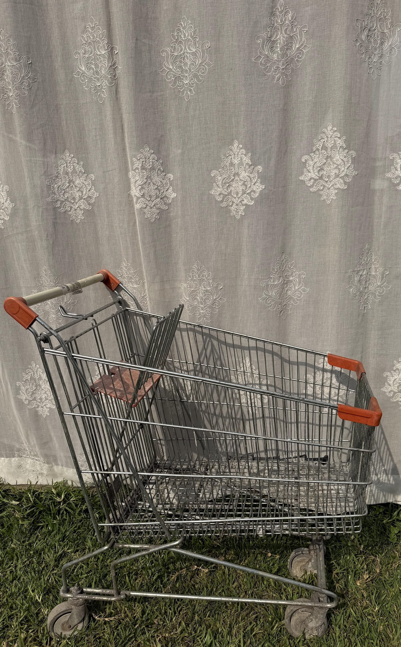 Vintage Metal Shopping Cart Vintage Metal Shopping Cart - Image 1