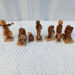 Vintage carved wooden statue