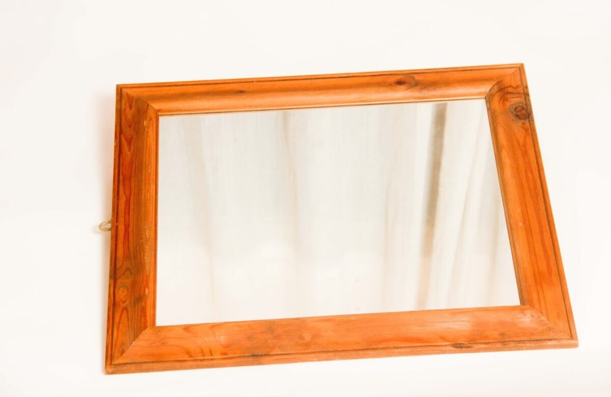 Knotty Pine Frame Mirror - Image 1