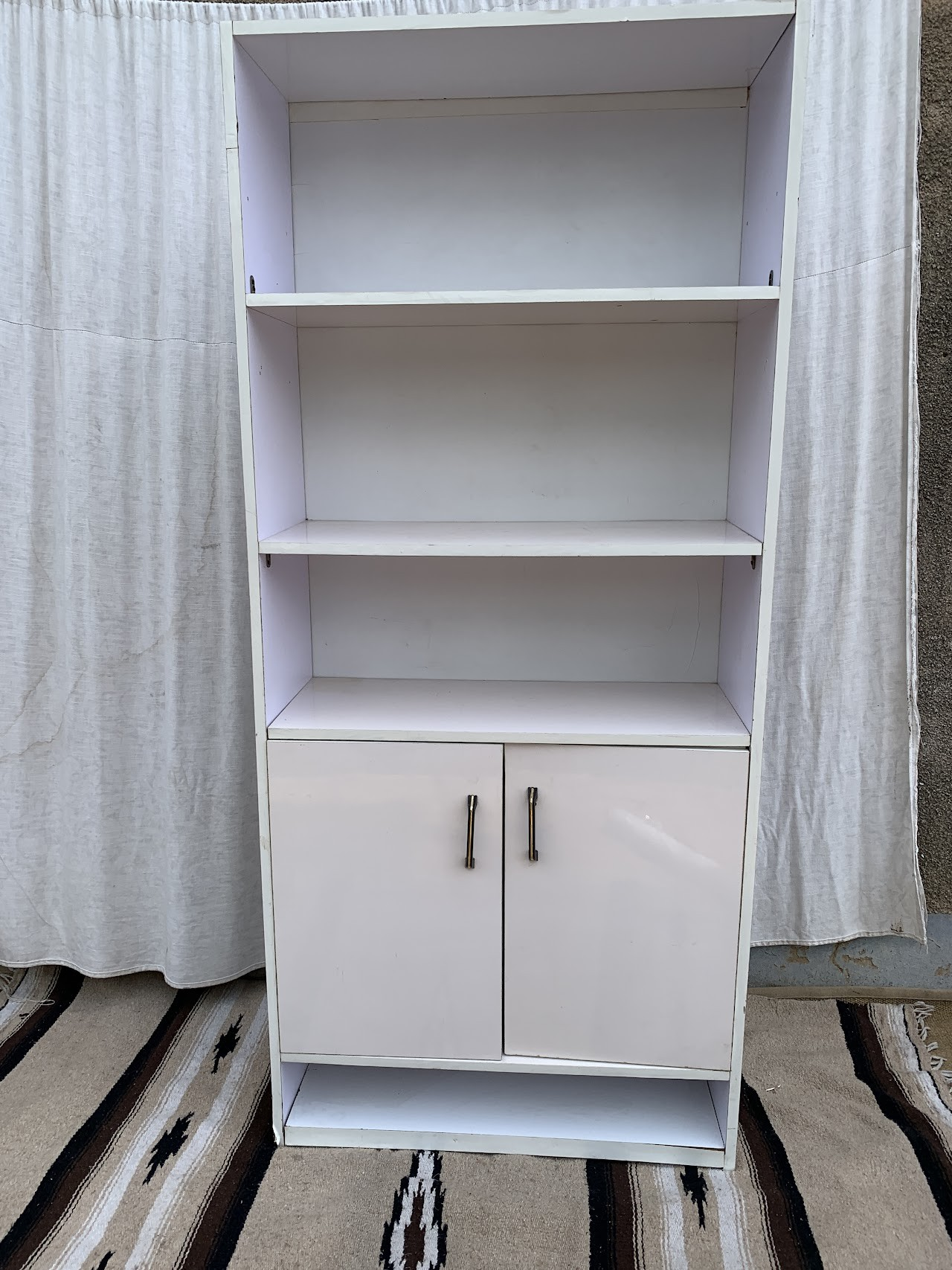White Standing Shelf White Standing Shelf - Image 1