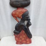 Wooden African Mother and Child