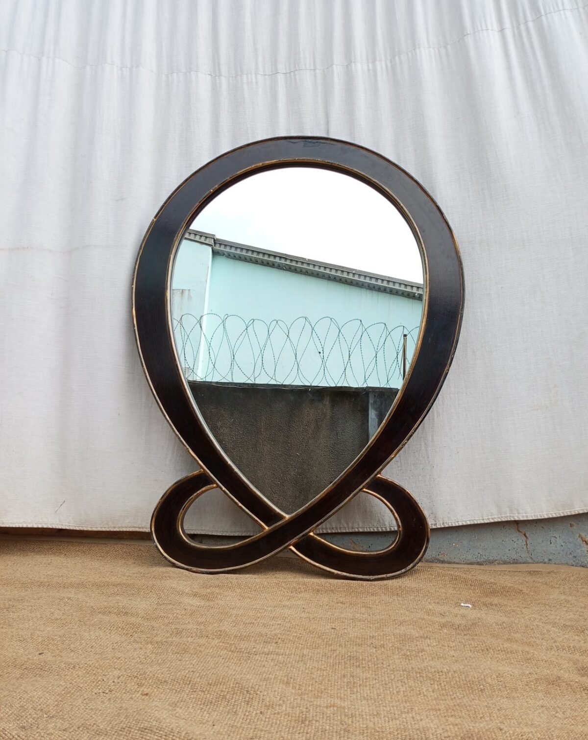 Wooden Fish Shape mirror Wooden Fish Shape mirror - Image 1