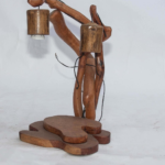 Wooden Sculpture lamp