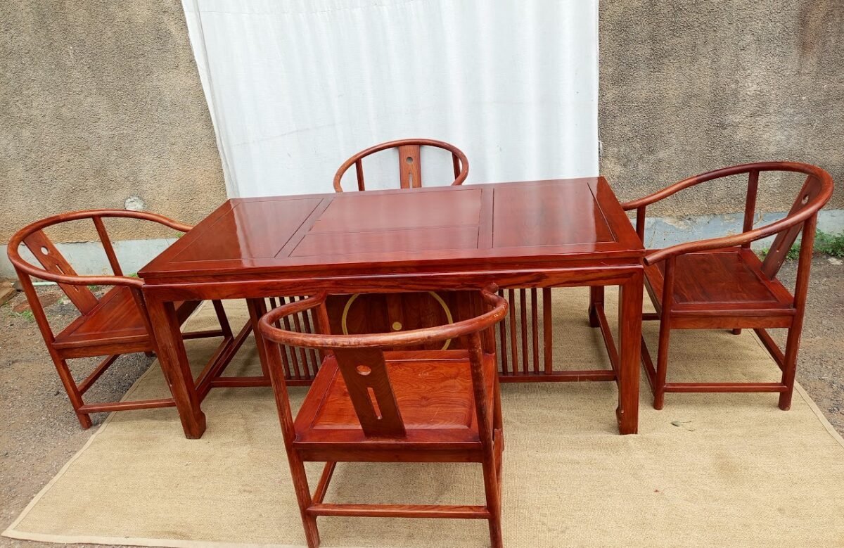 Wooden Vintage Dining set - Image 1