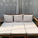 Wooden bed frame