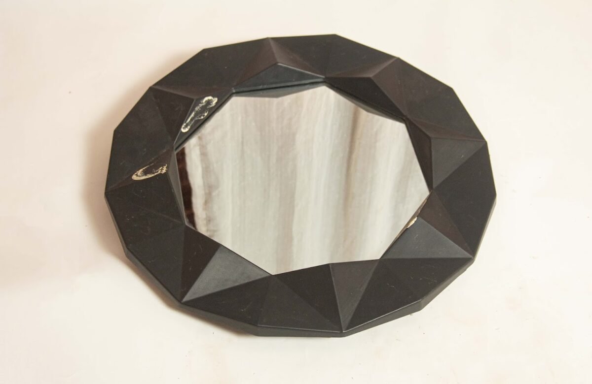 Wooden round mirror - Image 1