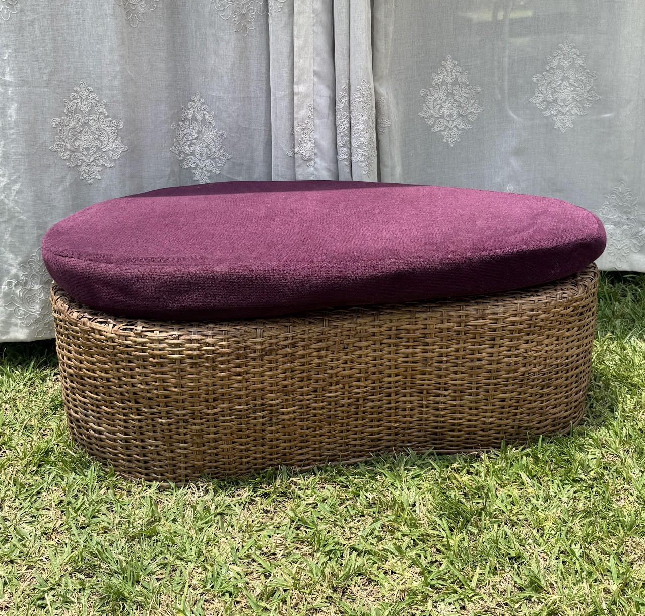 Woven Ottoman Woven Ottoman - Image 1