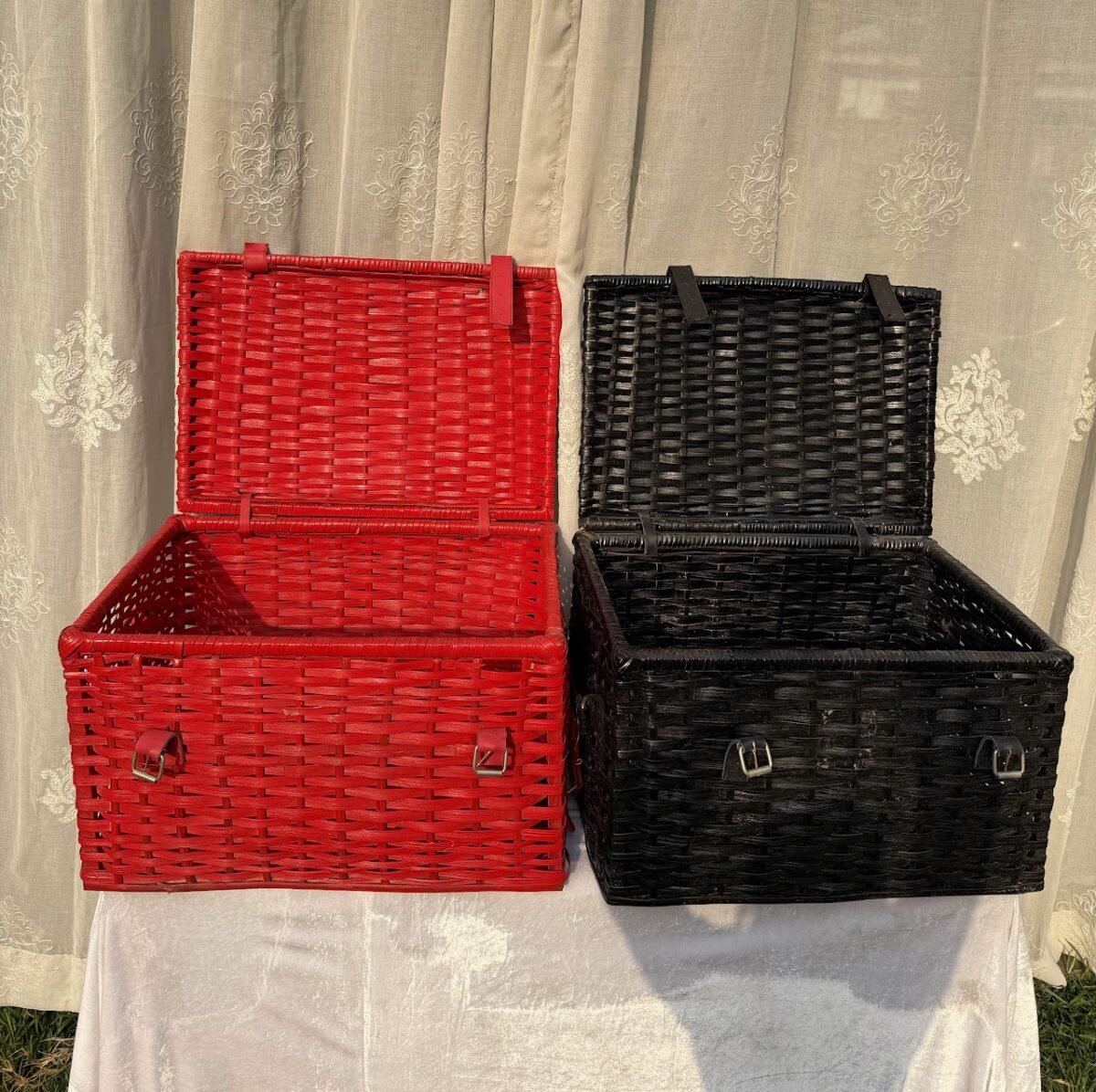 Woven Picnic Hamper - Image 2
