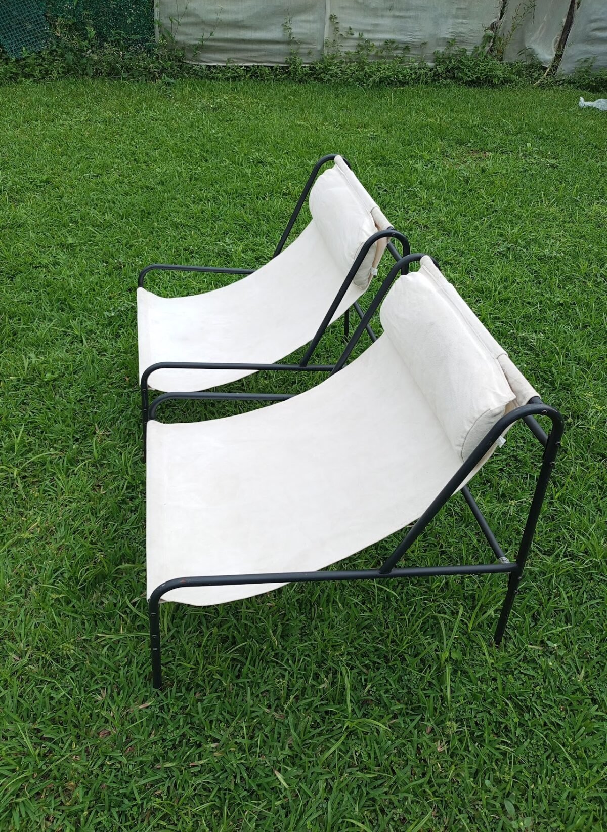 Wrought iron sling chair Wrought Iron Sling Chair - Image 1