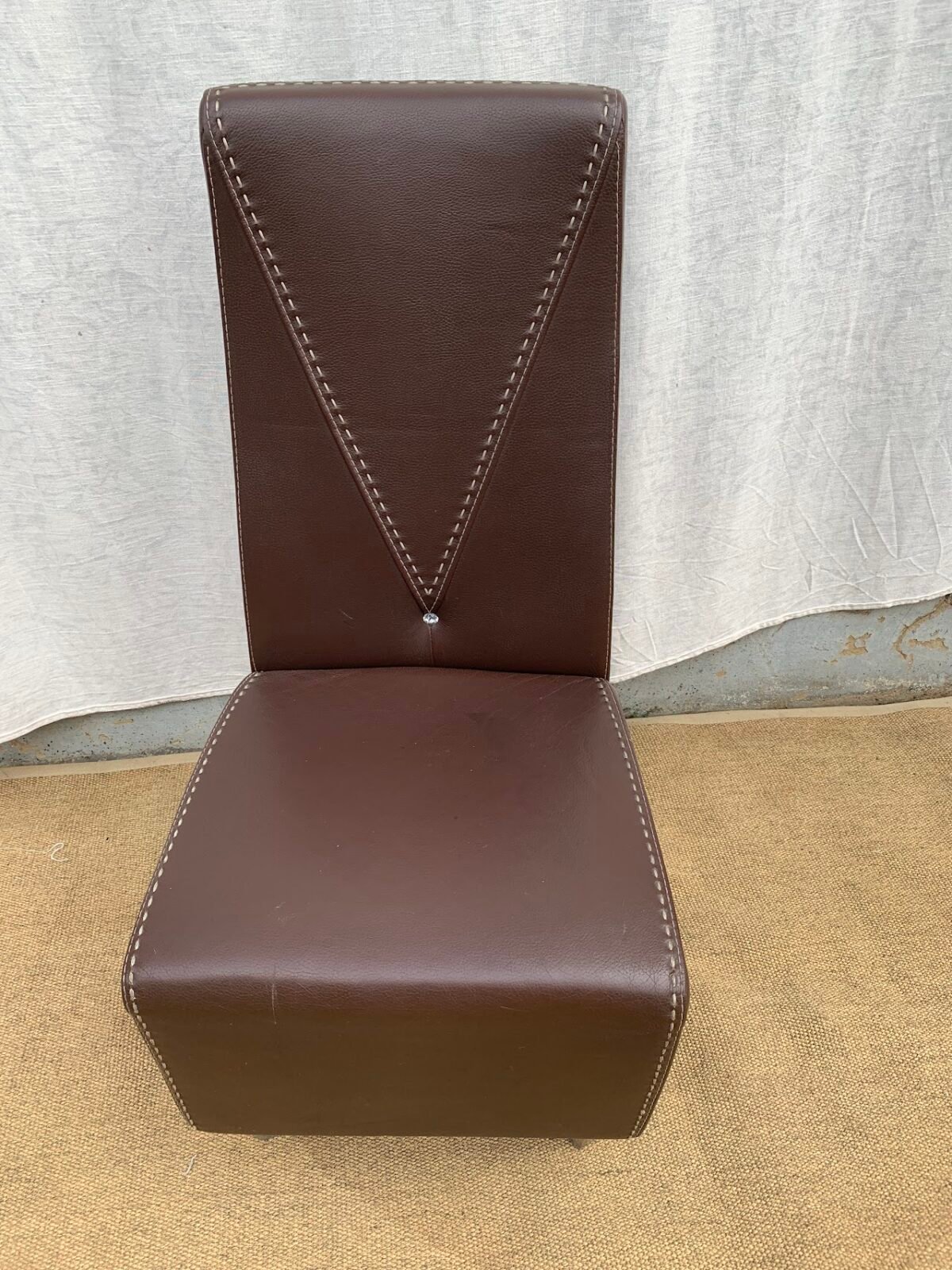 leather high Back Chair - Image 2