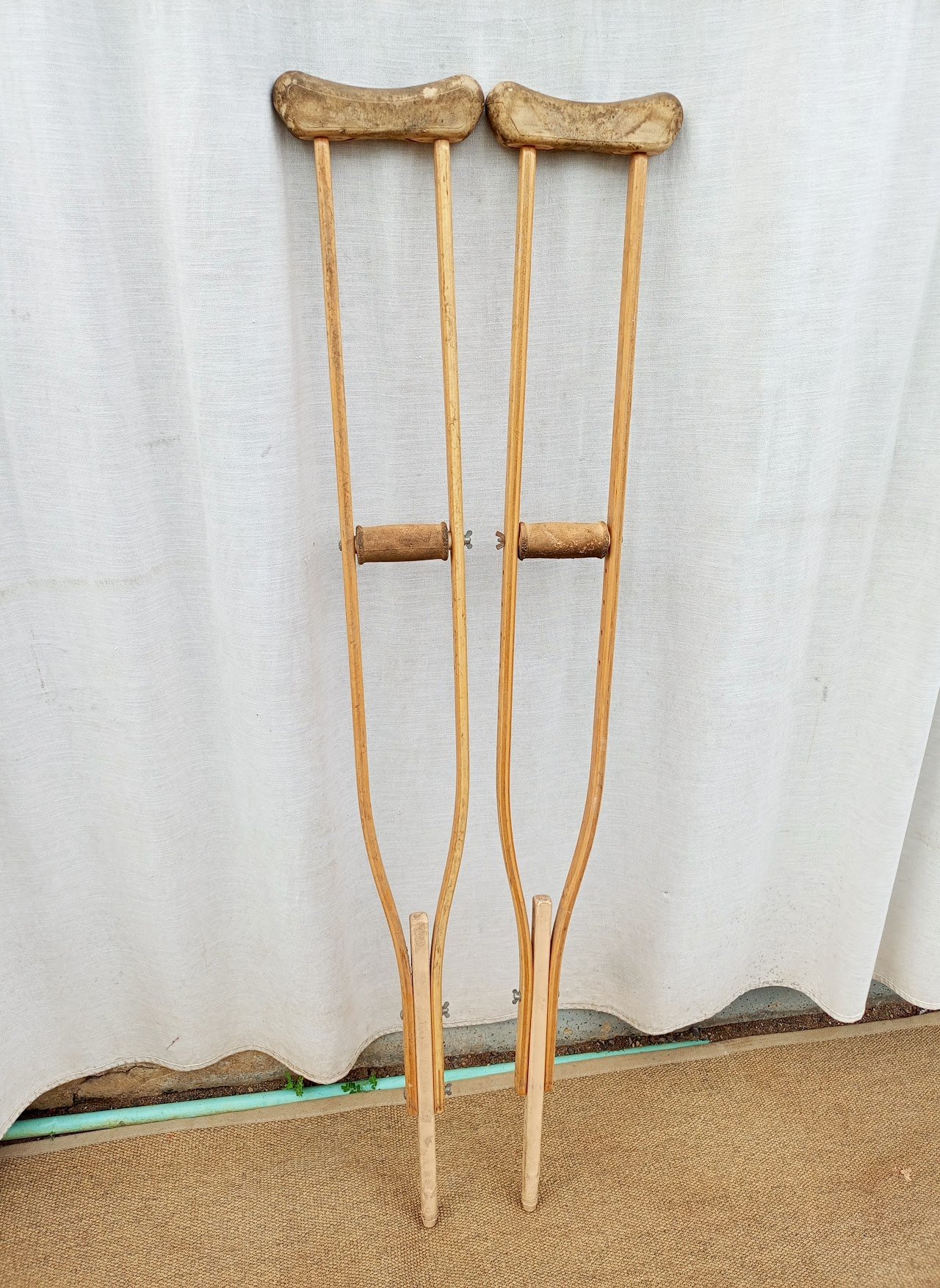 wooden Crutches Wooden Crutches - Image 1