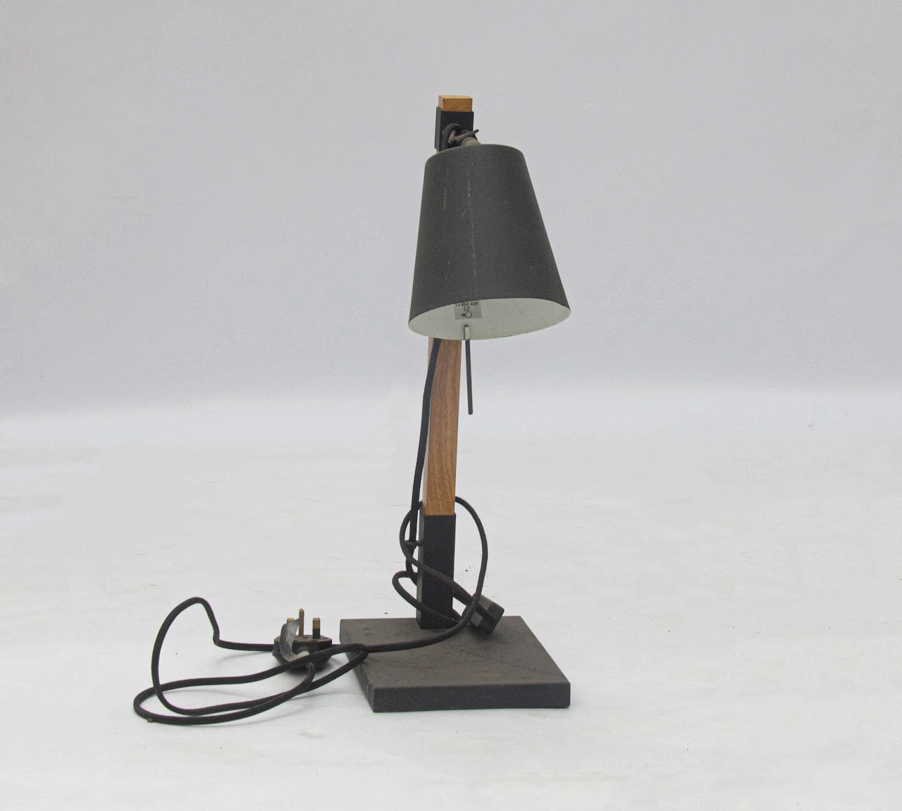 wooden and metal table lamp. wooden and metal table lamp - Image 1