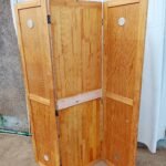 Wooden foldable room divider