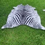 zebra print cowhide