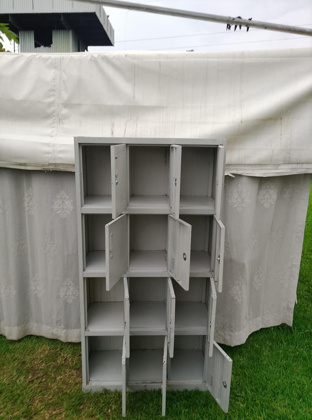 12-Compartment Metal Storage Locker - Image 2