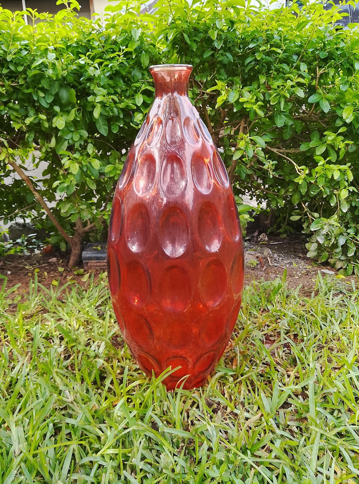 Amber Glass Vase Amber Glass Vase - Image 1