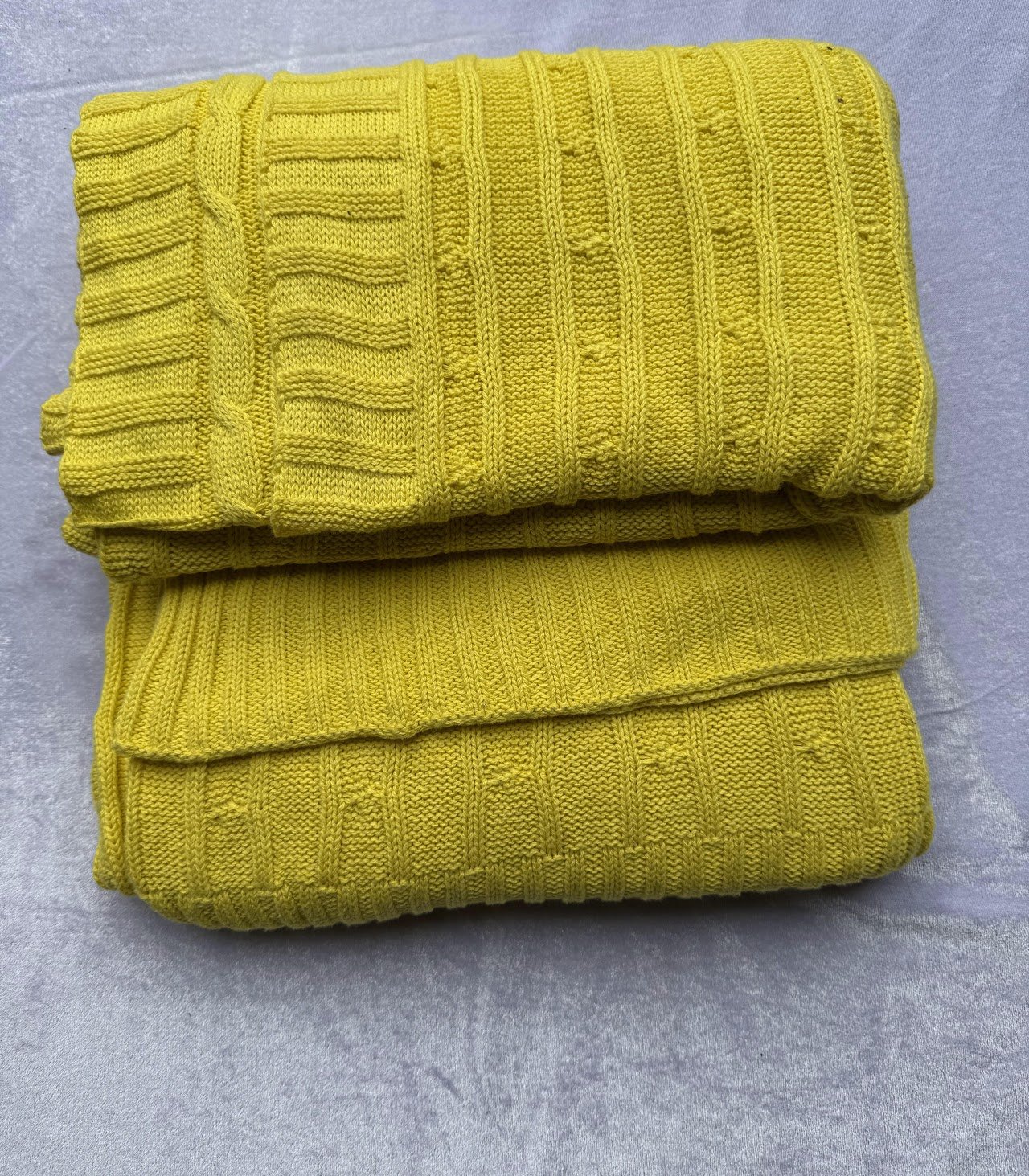 Cable Cotton Blanket Cable cotton blanket - Image 1