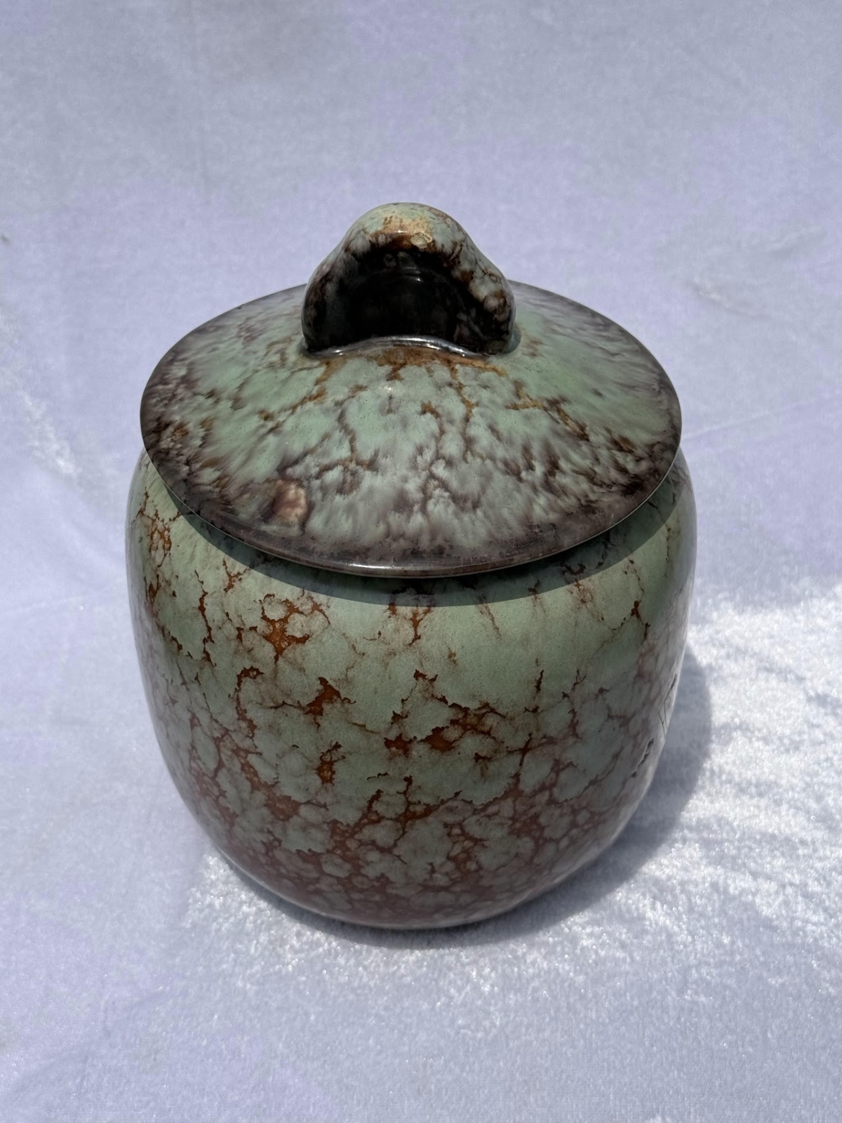 Crackle-Glaze Tea Caddy Crackle-Glaze Tea Caddy - Image 1