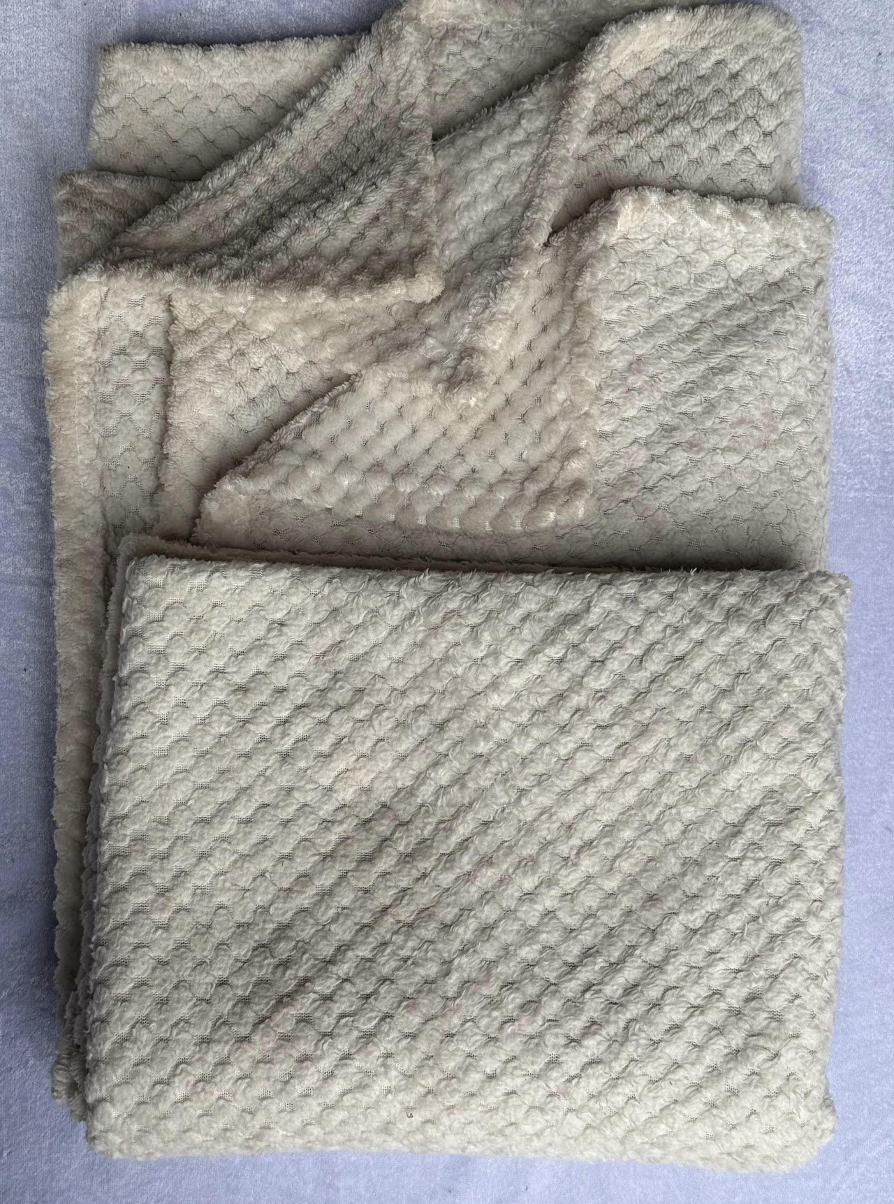Cream Dimple Throw Blanket Cream Dimple Throw Blanket - Image 1