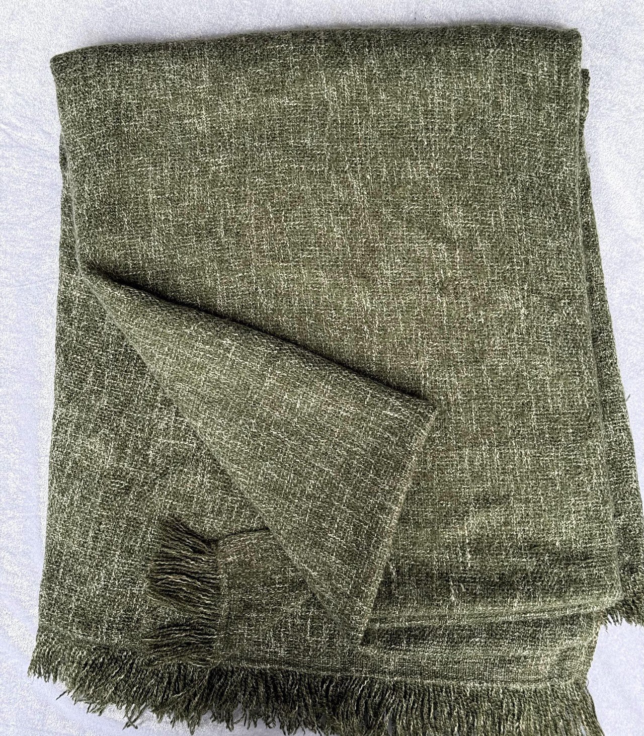 Fringed Melange Blanket Fringed Melange Blanket - Image 1