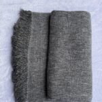 Fringed Melange Knit Throw