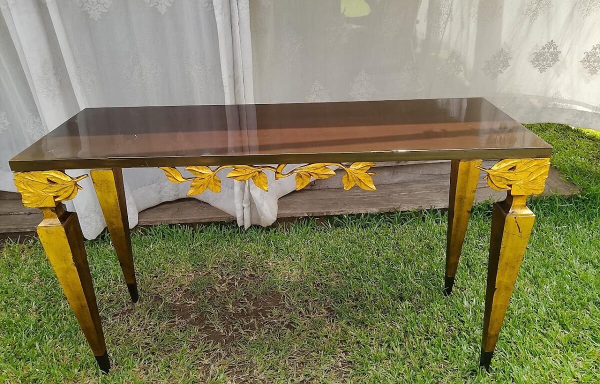 Gilt Leaf Regency Console - Image 1