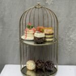 Gold Cage Dessert Stand