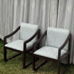 Modern Sled Base Armchairs