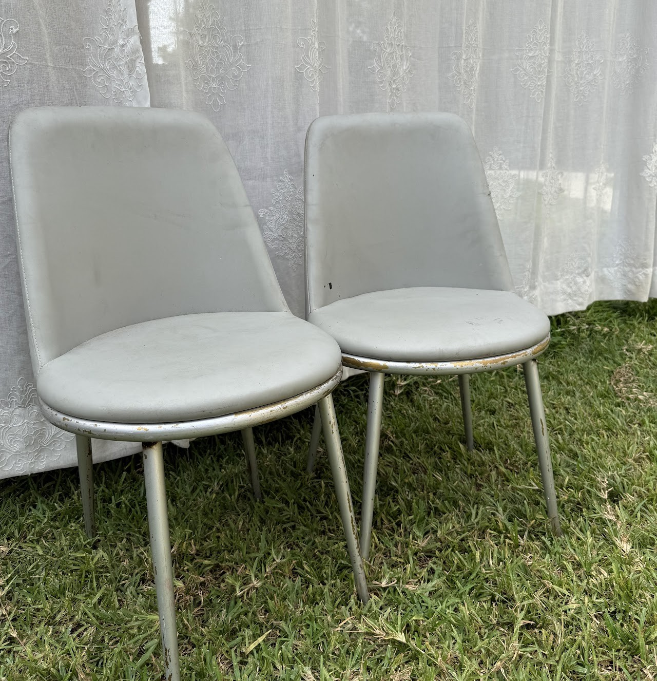 Modern Vinyl Dining Chair Modern Vinyl Dining Chair - Image 1