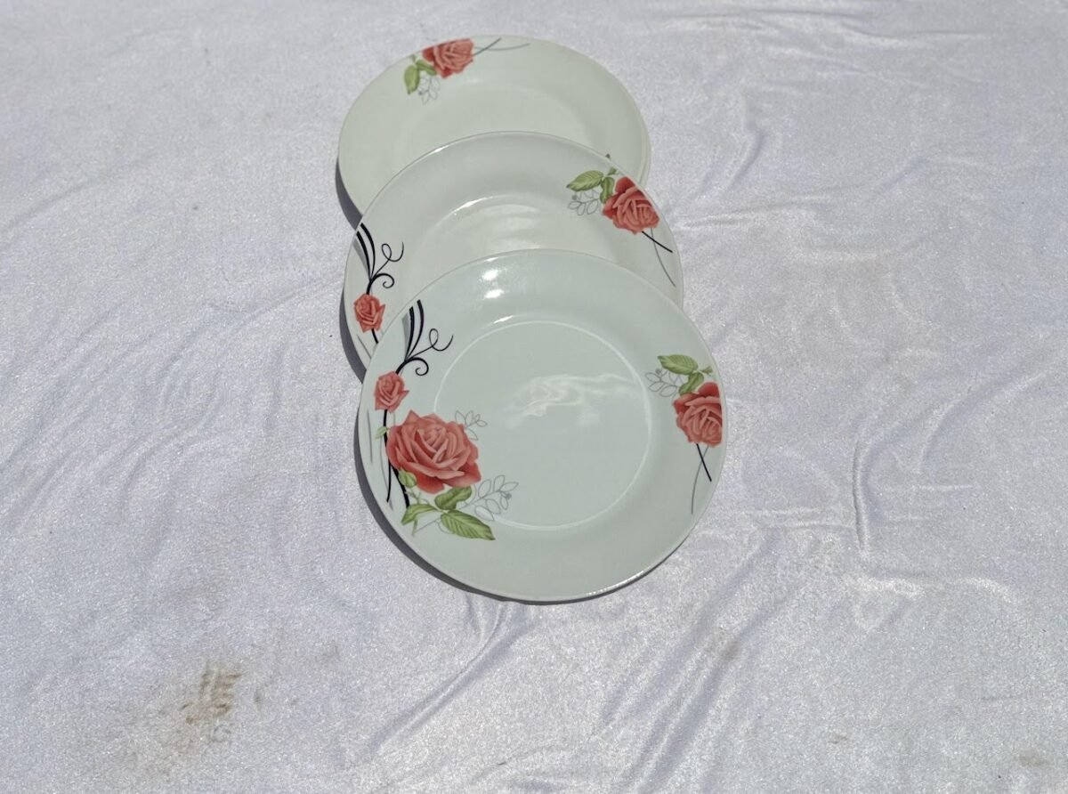Red Rose Floral Dinnerware Set - Image 3