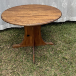 Round  Vintage Wooden Dining Table