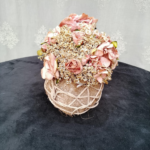 Rustic Dried Rose Topiary Ball
