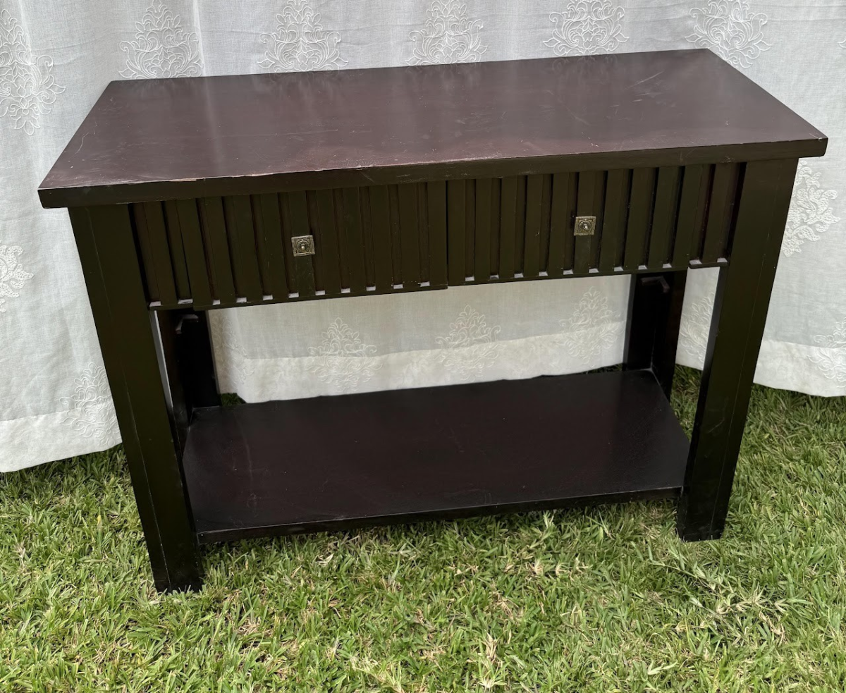 Slanted Drawer Wooden Console Table - Image 3