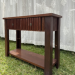 Slanted Drawer Wooden Console Table