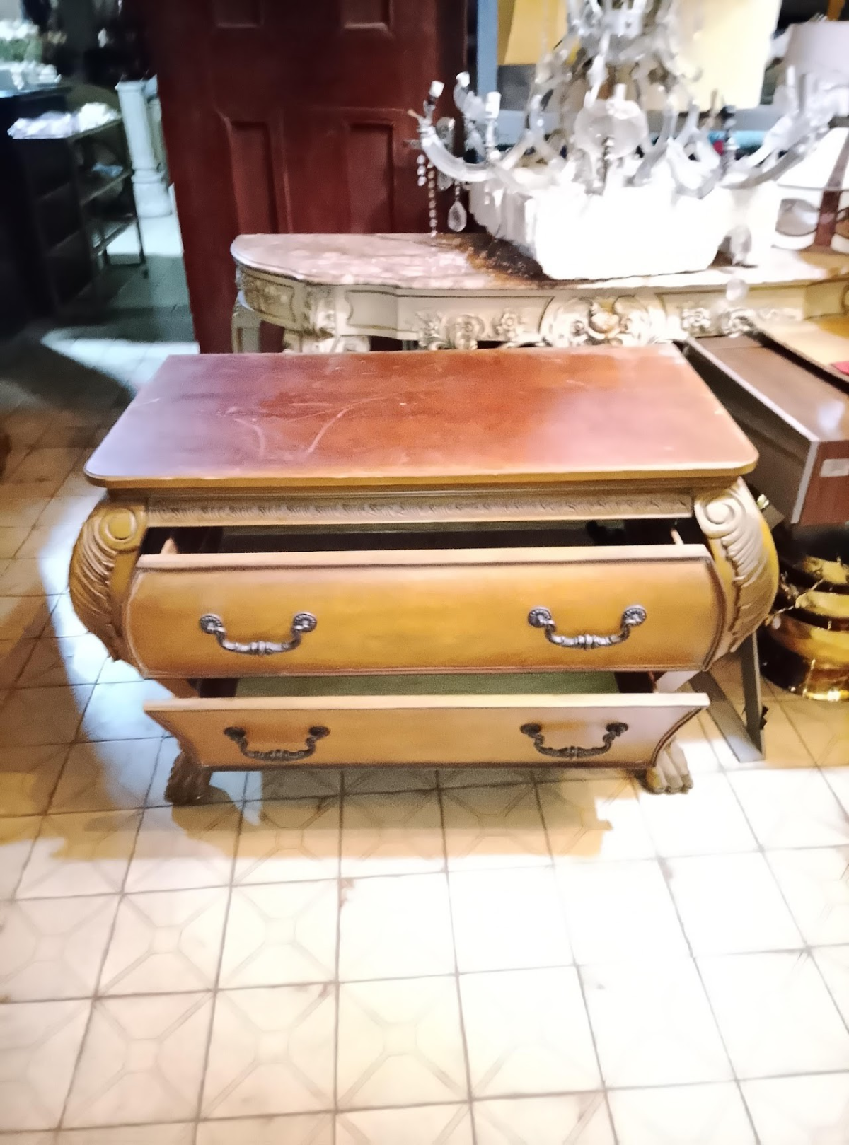 Vintage Bombe Drawer - Image 2