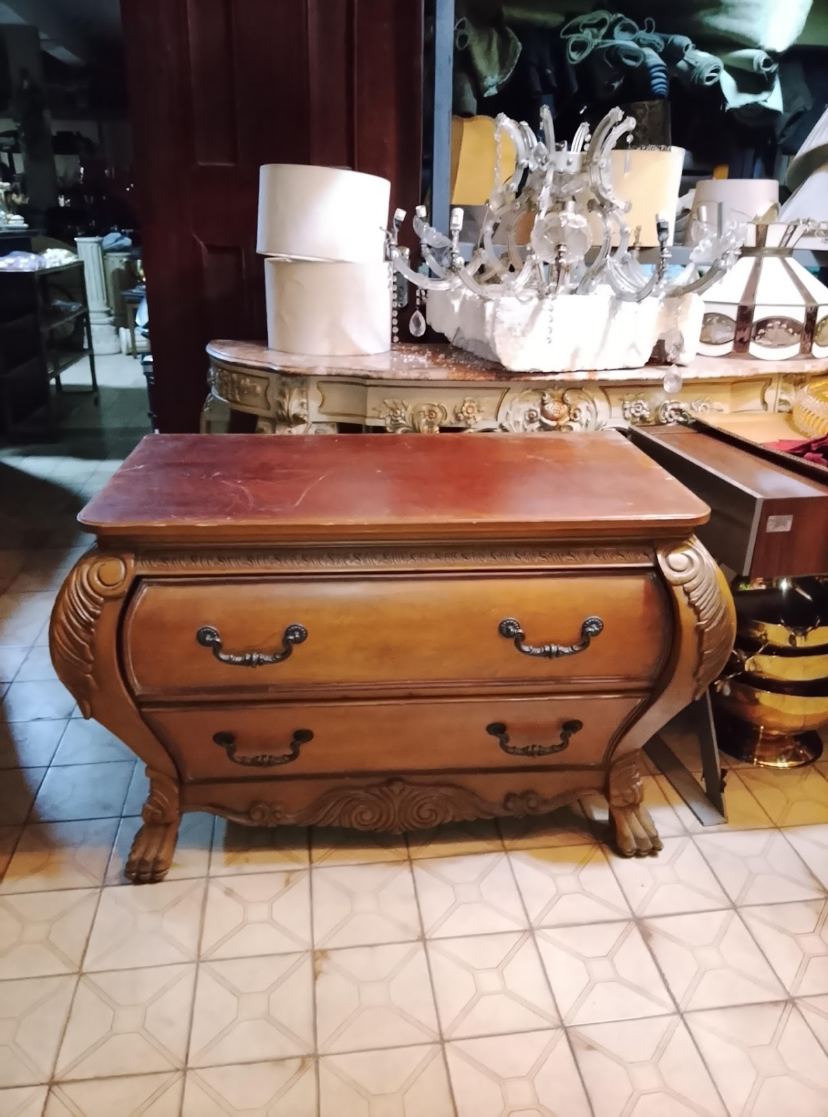 Vintage Bombe Drawer - Image 1