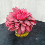Glass vase with flowers