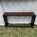 minimalist black wooden console