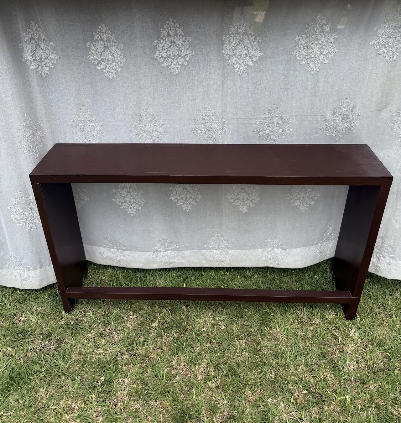 minimalist black wooden console minimalist black wooden console - Image 1